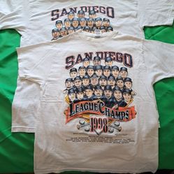 Authentic Vintage MLB 1998 National League Champions  Team Explosion T-shirts Size-XL,Medium Both 150$ Lowering Price To Both 140$
