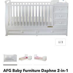 2 In 1 Baby Crib And Changing Table