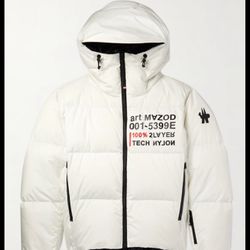 Moncler Grenoble - Mazod Quilted Printed Ripstop Down Ski Jacket - White - Size 4