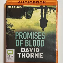 PROMISES OF BLOOD: Daniel Connell Series Book #3 by David Thorne (Audio MP3-CD) Unabridged Audiobook *Unused* Mystery & Crime Fiction 