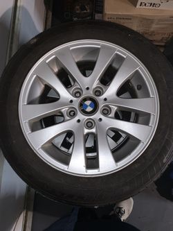BMW WHEELS /RIMS WITH SEMI NEW TIRES 205/55 R16