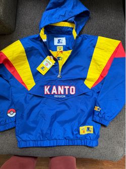 Pokemon x Target Starter Pullover Jacket Blue Kanto Region Windbreaker In Hand