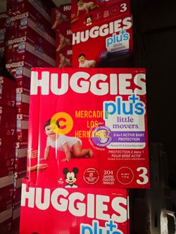 Huggies Size 3 Little Movers 204 Pañales Diapers❗️Nuevos Firm Price