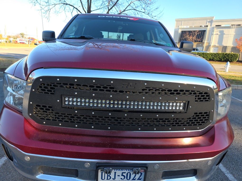 2015 High Dollare Dodge Ram Grill With Hardness Bright For Back Rds Or Hunting.
