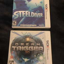 Two Nintendo 3DS Games Steel Diver And Dream Trigger 3D