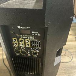 Alienpro  Speaker 15" Build In Amp, Eq, Bluetooth, Radio And More