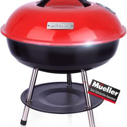 Mueller BBQ Buddy, 14-Inch Portable Charcoal Grill