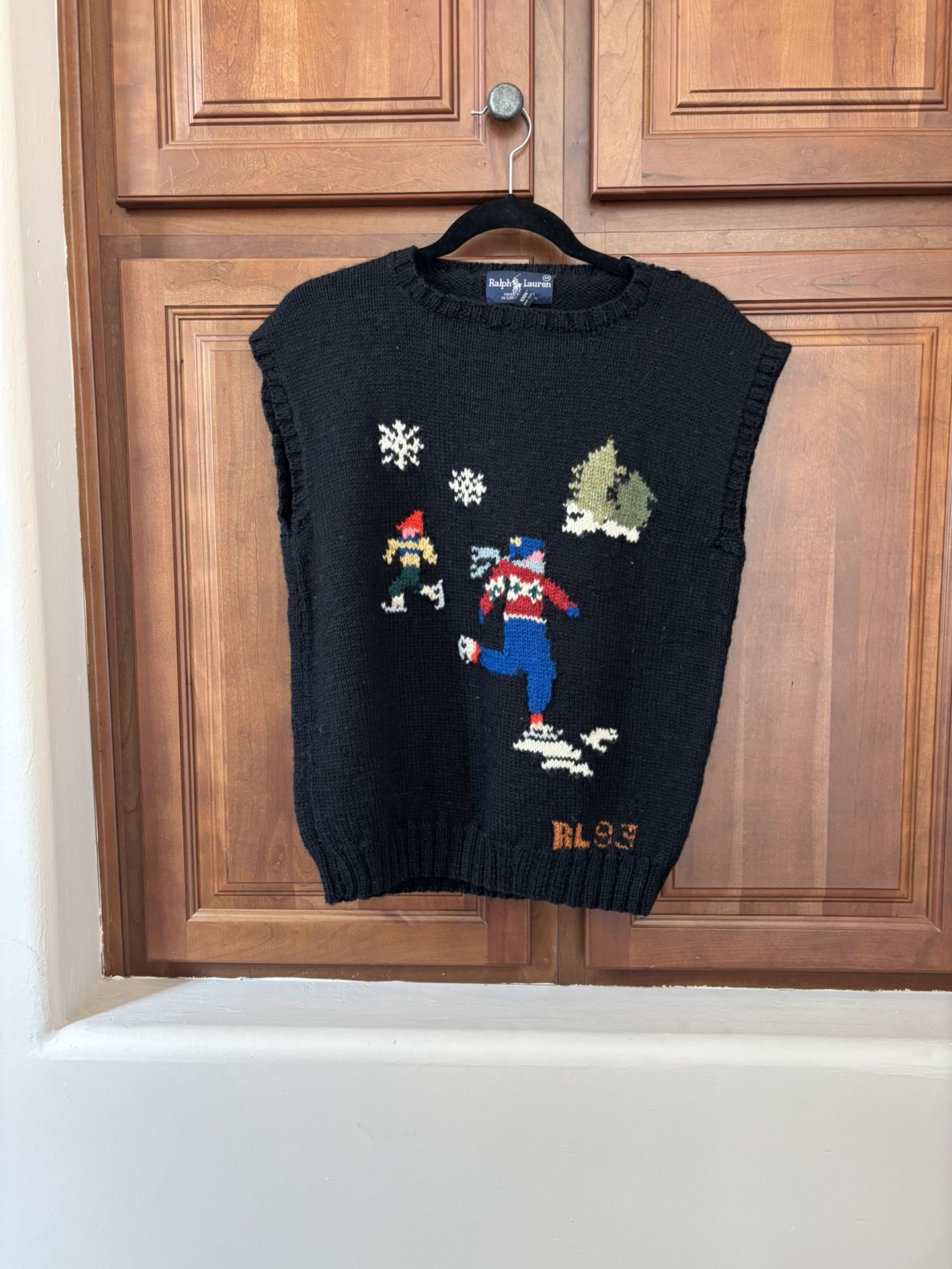 Vintage 80s Ralph Lauren Polo Wool Sweater Vest RL83