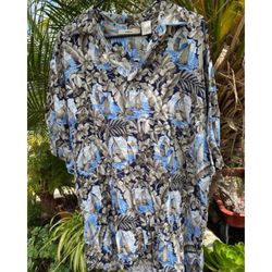 Moda Campia Moda Hawaiian button up shirt