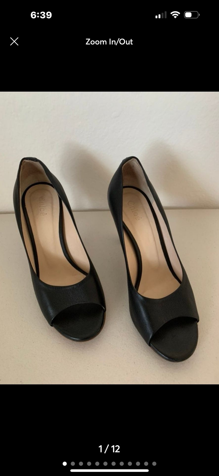 Chloe Peep Toe Heels