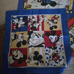 DISNEY BANDANAS VINTAGE SET 3 NEW