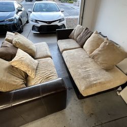 L Shaped Couch Pair