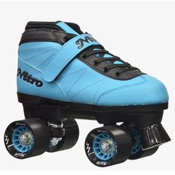 🛼 NEW! Epic Skates Nitro Blue Turbo Indoor/Outdoor Quad Speed Roller Skates