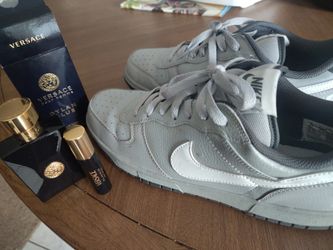 Gently used cologne and shoe bundle