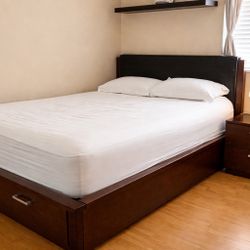 Solid Wood Bed Set 