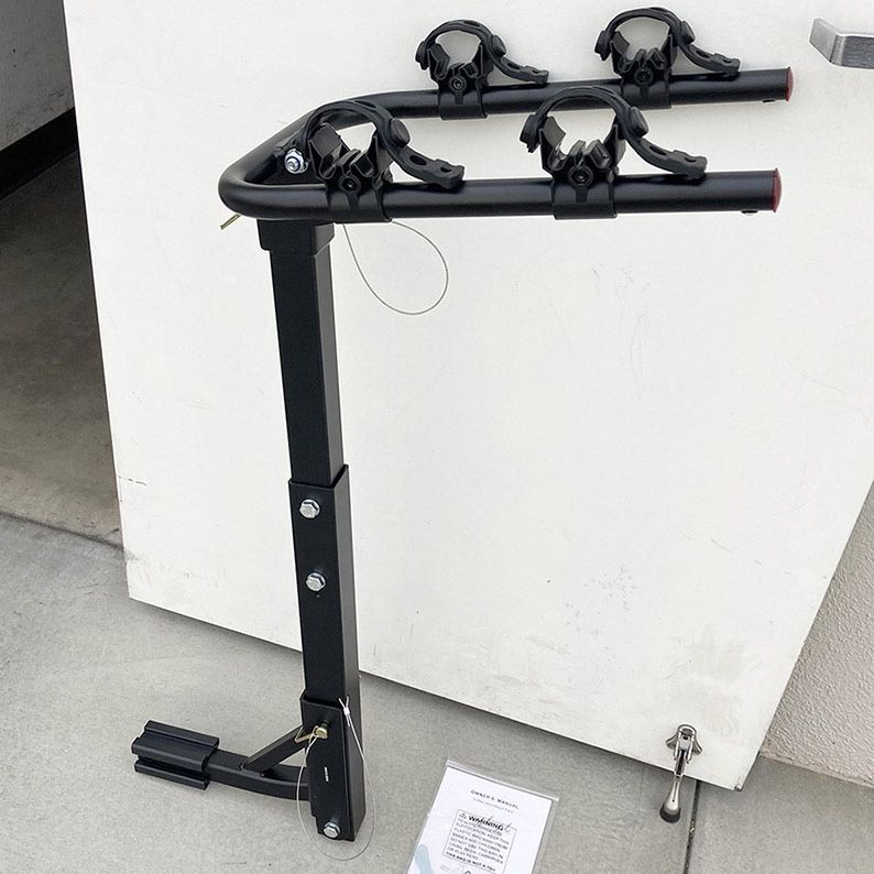 $55 (New in box) Tilt Folding 2-Bike Mount Rack Bicycle Carrier for 1-1/4” and 2” Hitch Cars 70lbs Capacity