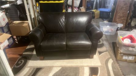Leather Love Seat free