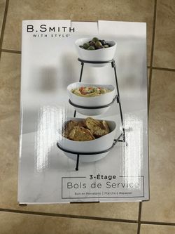 Brand New Never Opened 3 Tier Serving Bowls