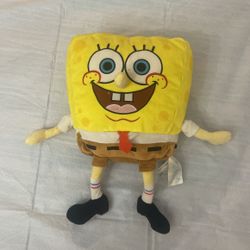 15” Nickelodeon, SpongeBob SquarePants, yellow, plush, stuffed animal toy