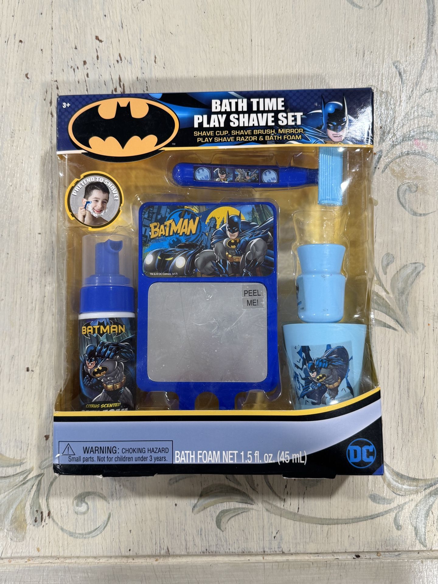 Batman - My First Shaving and Grooming Pretend Play Kit Safe for Kids, Boys Ages 3 and Up