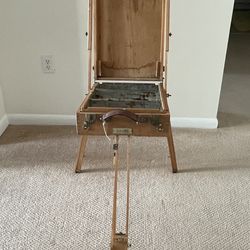 VTG Paint Artist Easel Hardwood Jillian Paris France