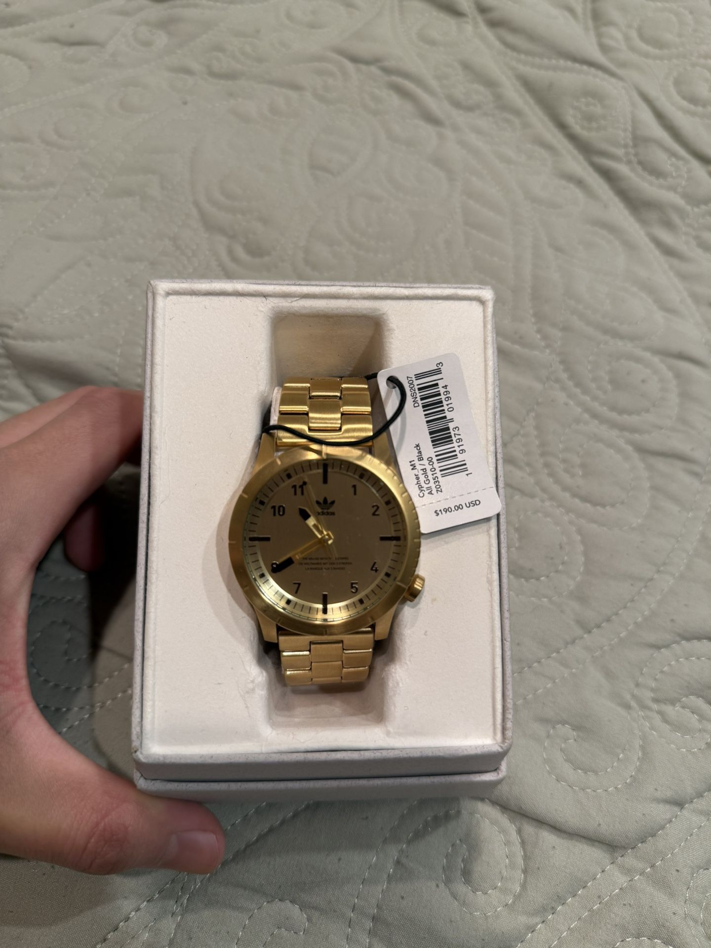 Adidas Gold Watch