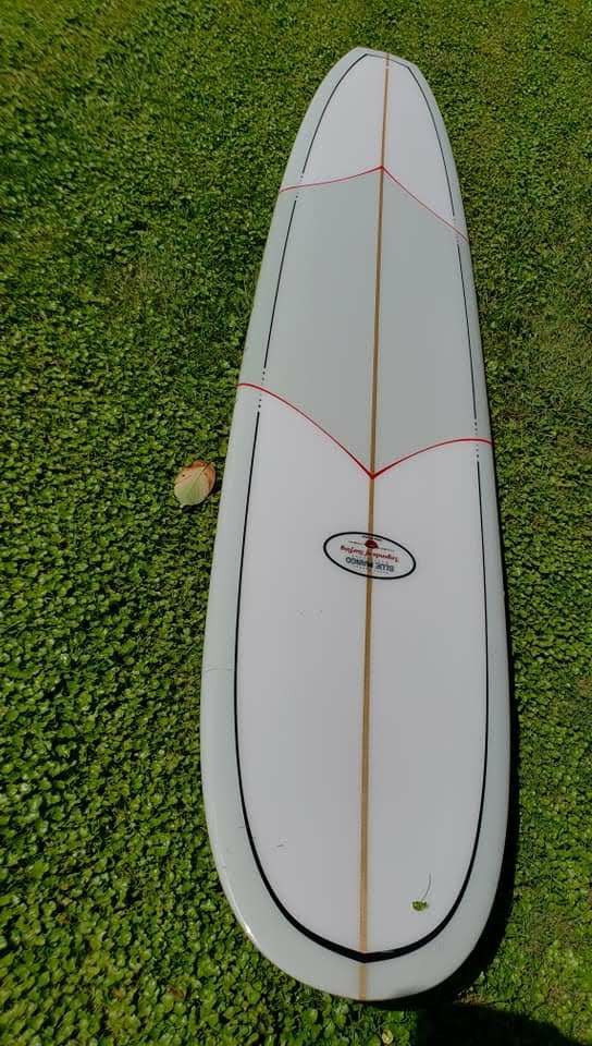 Corky Carroll Blue Mango and Mike Purpus Hot Lips Legendary Series Surfboard