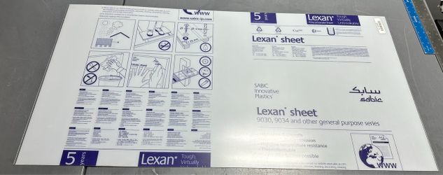 Clear poly carbon sheets