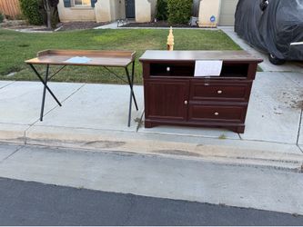 FREE DESK AND DRESSER/TV STAND