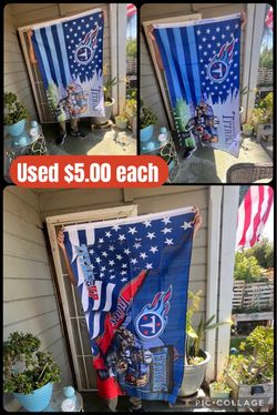 Titans flags size 5’x3’ $5.00 each