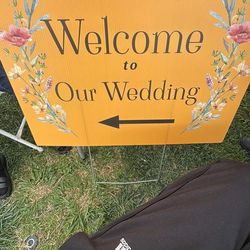 Wedding sign