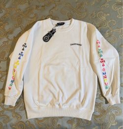 Chrome Hearts Shirt LongSleeve White Colorful Cross