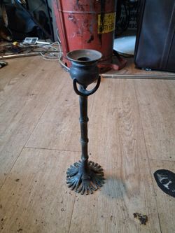 Vintage candle brass