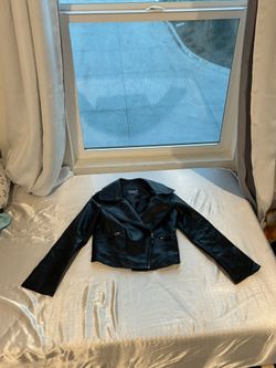 Leather black jacket