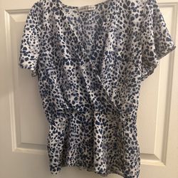 Leopard print blouse