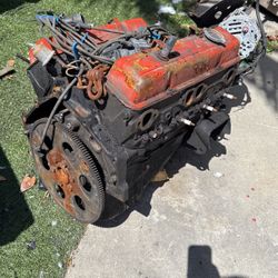 Chevy 350 Motor And  3 Speed Transmission 