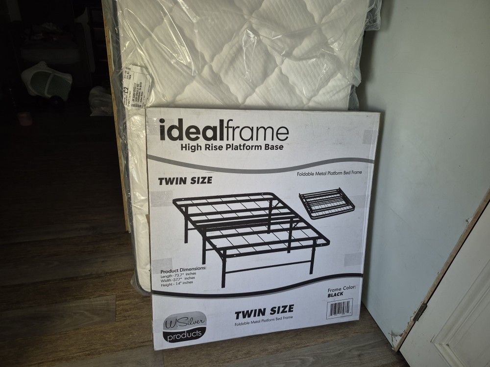 Twin Size Bed With Metal Frame