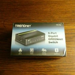 NEW TRENDNET 5 GIGABIT GREENNET SWITCH