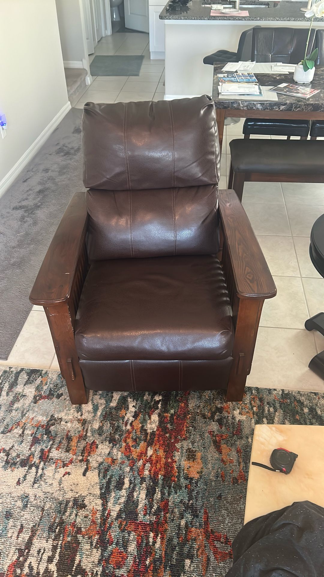 Pair Of Leather Reclining Chairs