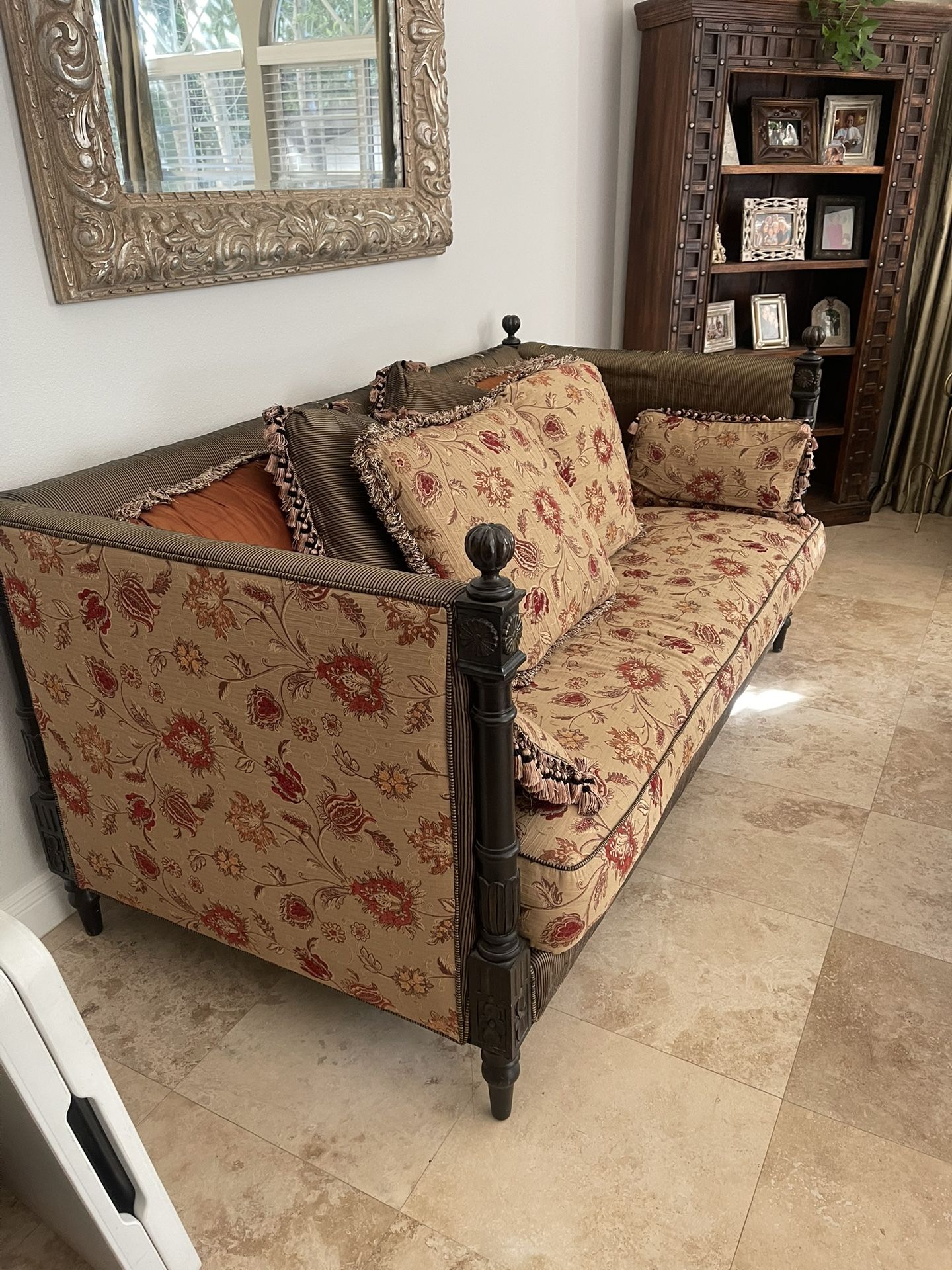 couch And Loveseat, Set Beautiful Dark Wood