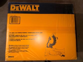 10" single bevel compound dewalt miter saw