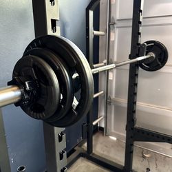 Brand New Olympic 80 Lb Rubber Grip Weight  Plates + Women’s Bar Barbell Home Gym Equipment 