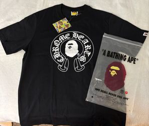 BAPE x Chrome Hearts, black graphics T-shirt XL ( see description)
