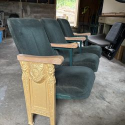 Antique Heywood Wakefield Theater Seats