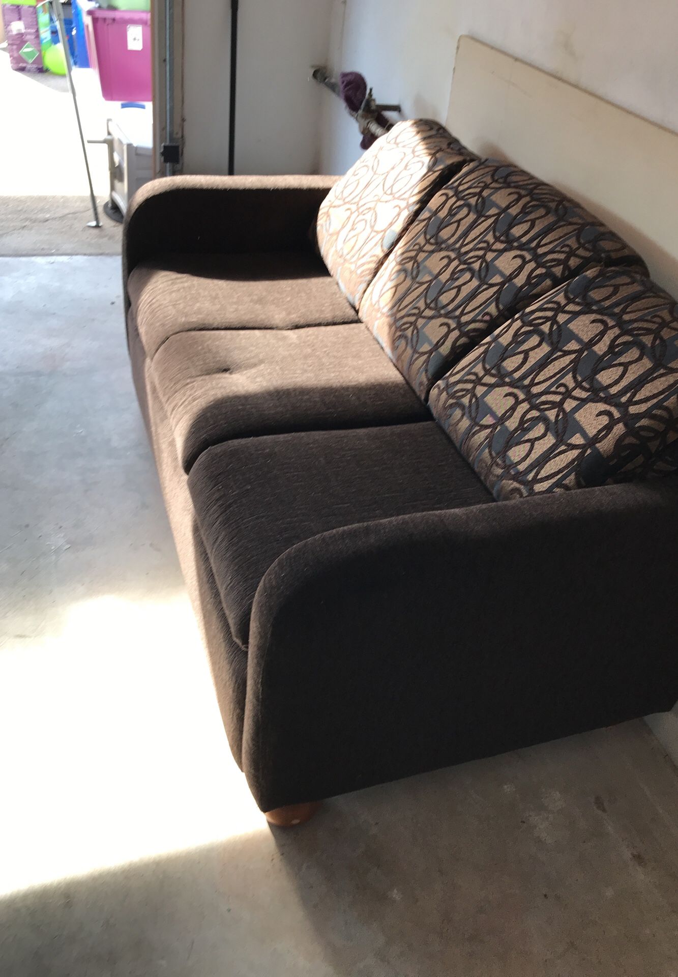 RV couch love seat W/ bed