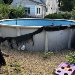 Above ground pool Size 18 Feet.