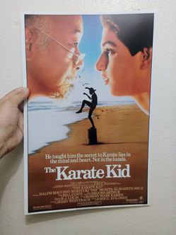 Karate Kid retro 80s poster 12x18