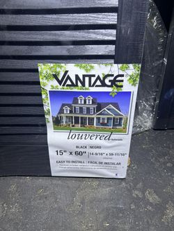 Vantage Exterior Louvered Black