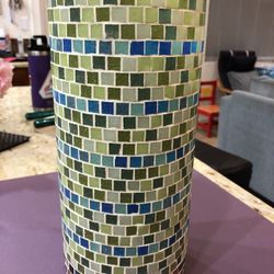 Handmade Mosaic Vase Or Candle Holder