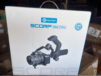 FeiyuTech SCORP-C2 Camera Gimbal Stabilizer, 3-Axis Professional Video Stabilizer with Built-in AI Tracking, 7.72lb Payload for DSLR & Mirrorless Sony